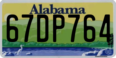 AL license plate 67DP764