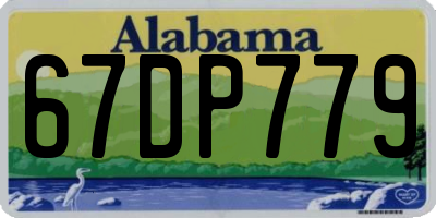 AL license plate 67DP779