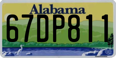 AL license plate 67DP811