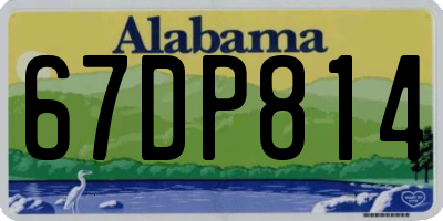 AL license plate 67DP814