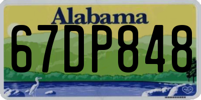 AL license plate 67DP848