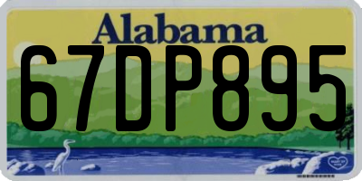 AL license plate 67DP895