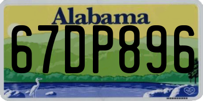 AL license plate 67DP896