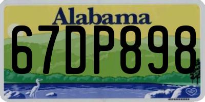 AL license plate 67DP898