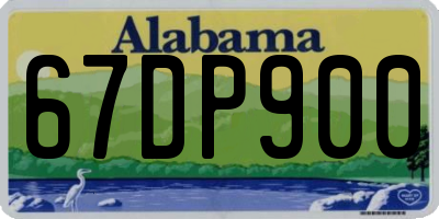 AL license plate 67DP900