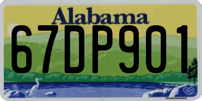 AL license plate 67DP901