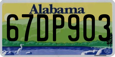 AL license plate 67DP903