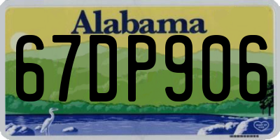 AL license plate 67DP906