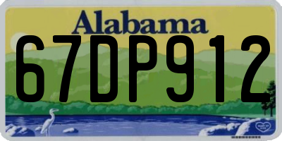 AL license plate 67DP912