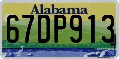 AL license plate 67DP913