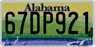 AL license plate 67DP921