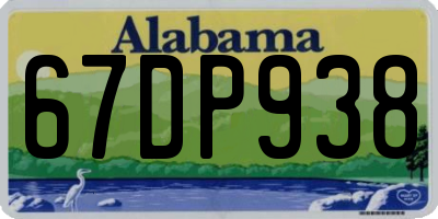 AL license plate 67DP938