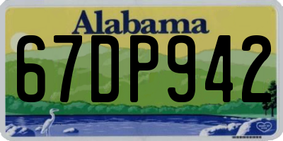 AL license plate 67DP942