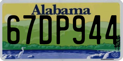 AL license plate 67DP944