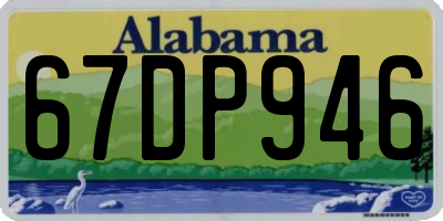 AL license plate 67DP946