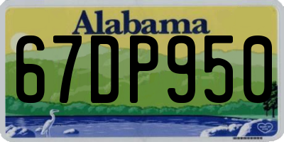 AL license plate 67DP950