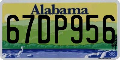 AL license plate 67DP956