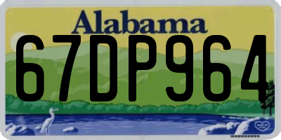 AL license plate 67DP964