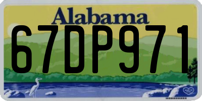 AL license plate 67DP971