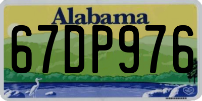 AL license plate 67DP976