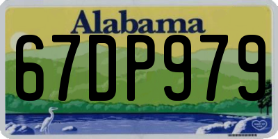 AL license plate 67DP979