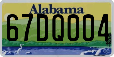 AL license plate 67DQ004