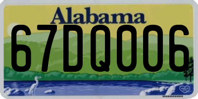 AL license plate 67DQ006