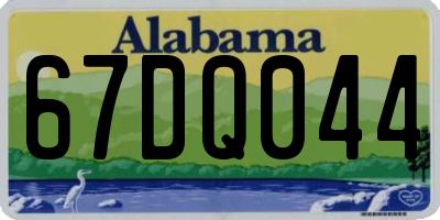 AL license plate 67DQ044