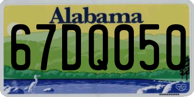 AL license plate 67DQ050