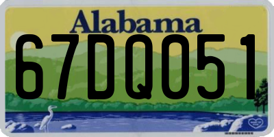 AL license plate 67DQ051