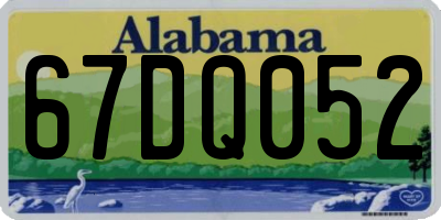 AL license plate 67DQ052