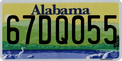 AL license plate 67DQ055