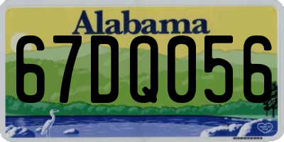 AL license plate 67DQ056