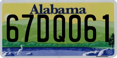 AL license plate 67DQ061