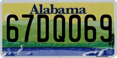 AL license plate 67DQ069