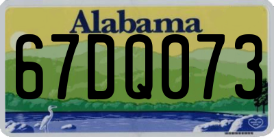 AL license plate 67DQ073