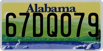 AL license plate 67DQ079