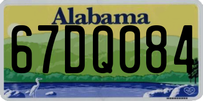 AL license plate 67DQ084