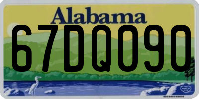 AL license plate 67DQ090