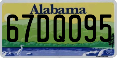 AL license plate 67DQ095