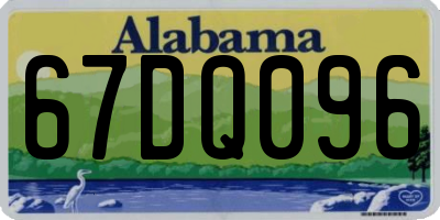 AL license plate 67DQ096