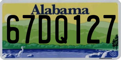 AL license plate 67DQ127