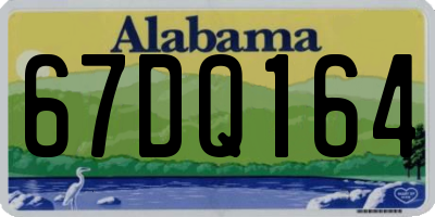 AL license plate 67DQ164