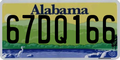 AL license plate 67DQ166