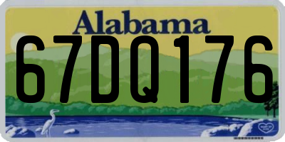 AL license plate 67DQ176