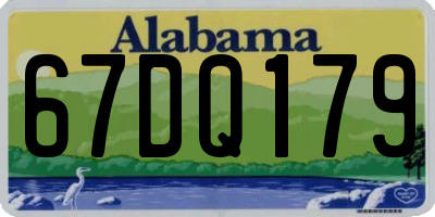 AL license plate 67DQ179