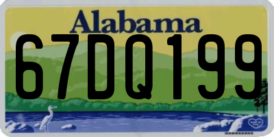 AL license plate 67DQ199