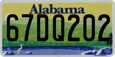 AL license plate 67DQ202