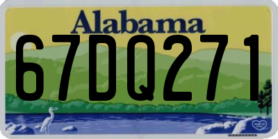 AL license plate 67DQ271