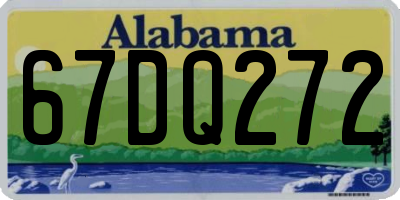 AL license plate 67DQ272
